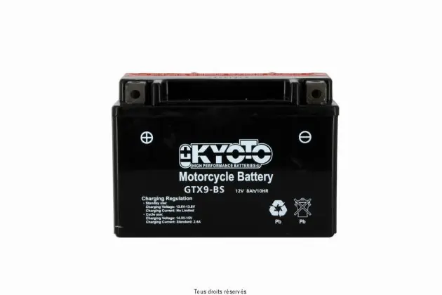 Dernière Chance Batterie YTZ10-S Kyoto sans entretien avec pack acide