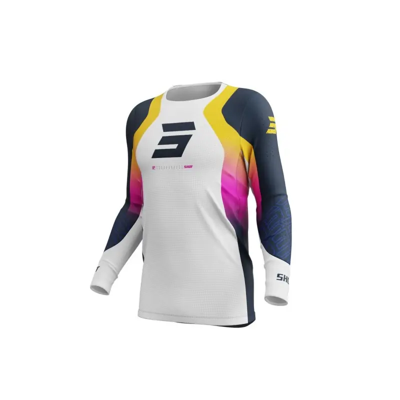 Remise Maillot SHOT 2025 Aerolite Ultra Bleu Orange Rose XS – UK 38