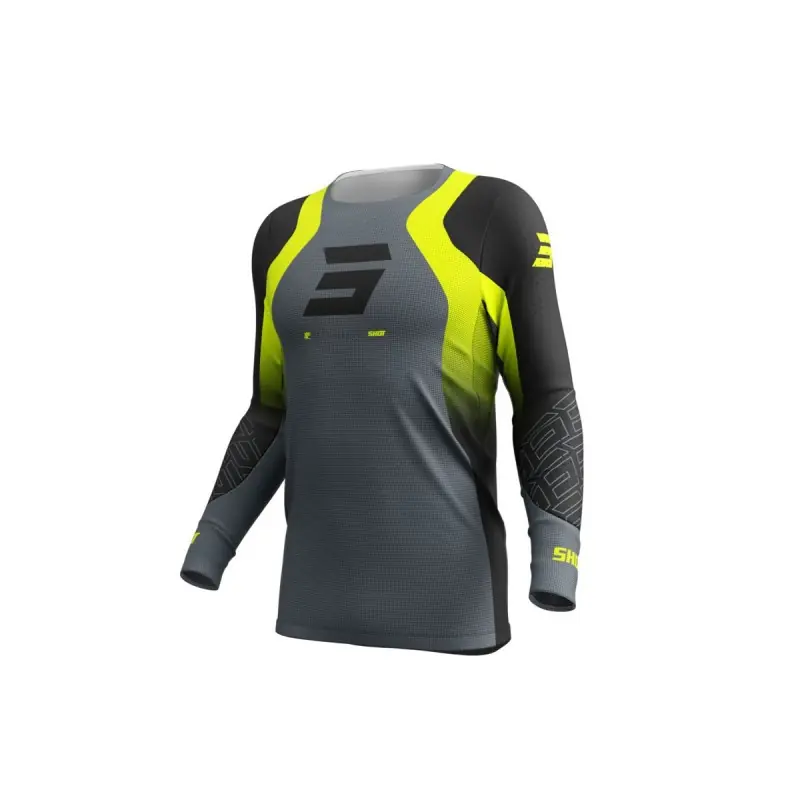 Maillot SHOT 2025 Aerolite Ultra Jaune Fluo XS – UK 38 Super Prix