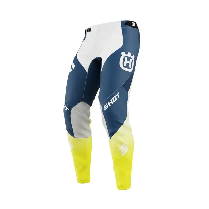 Pantalon SHOT 2025 Aerolite Husqvarna Bleu 26 - 34 - 2XS Livraison Express