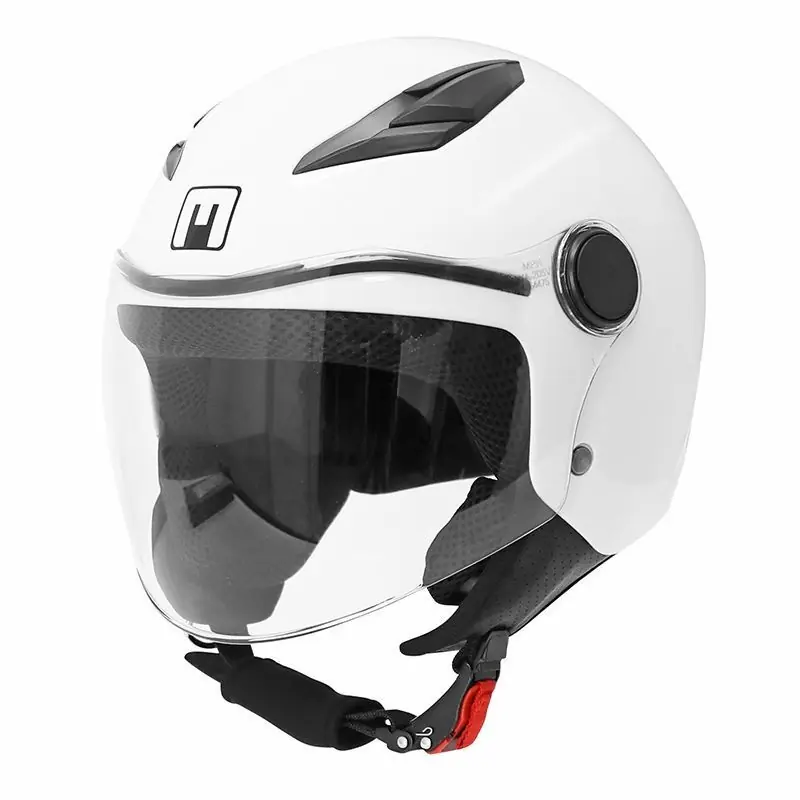 Casque MPH enfant PLAY Blanc Brillant YL – 51/52 cm Nouvelle Collection