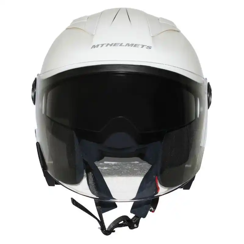 Casque MT BOULEVARD Uni Blanc Brillant XS - 53/54 cm Vente Flash