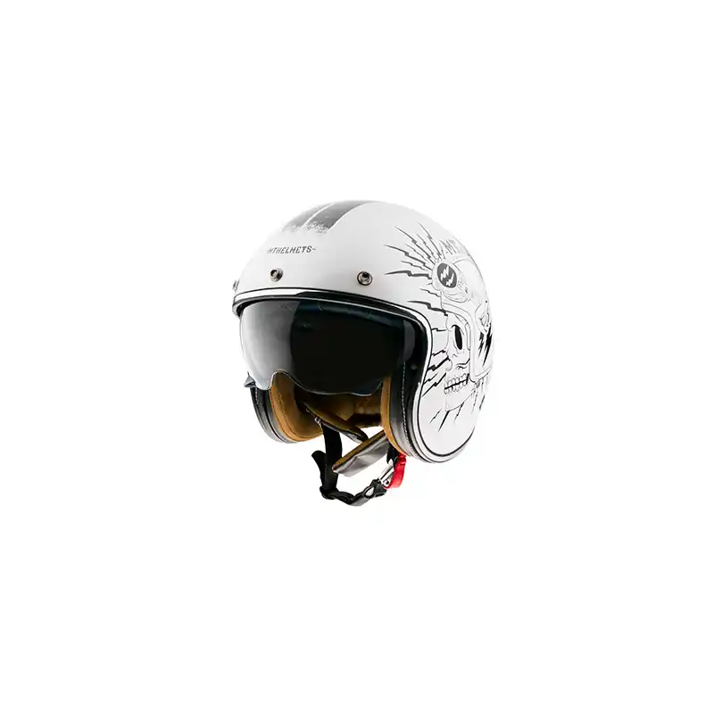 Casque MT LE MANS 2 SV DILER Blanc brillant XS – 53/54 cm Promotion