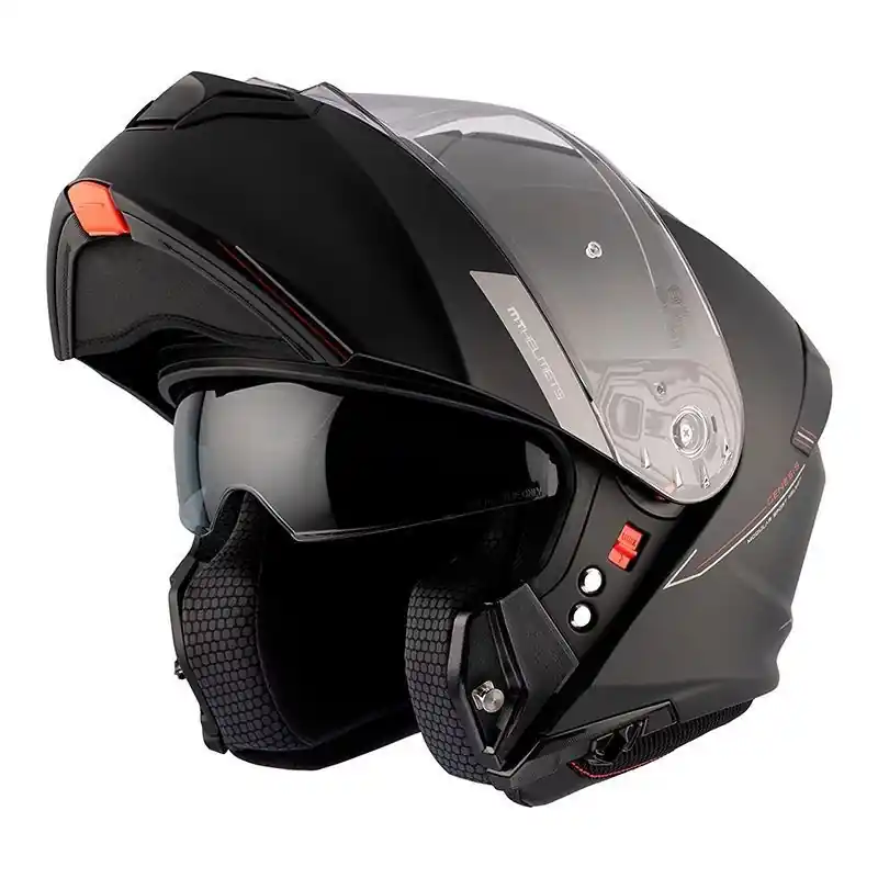 Casque modulable MT GENESIS SV Uni Noir Mat XS – 53/54 cm Dernière Chance