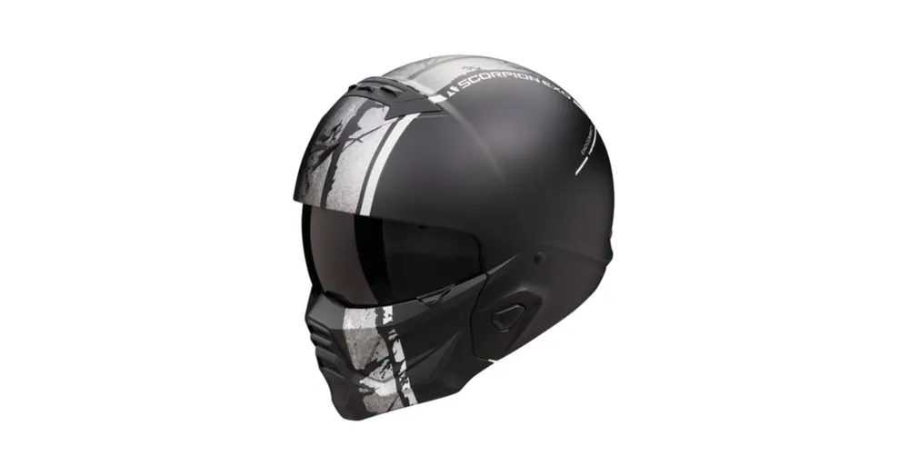 Casque Exo-Combat II Lord Noir Mat / Blanc- SCORPION XS Populaire