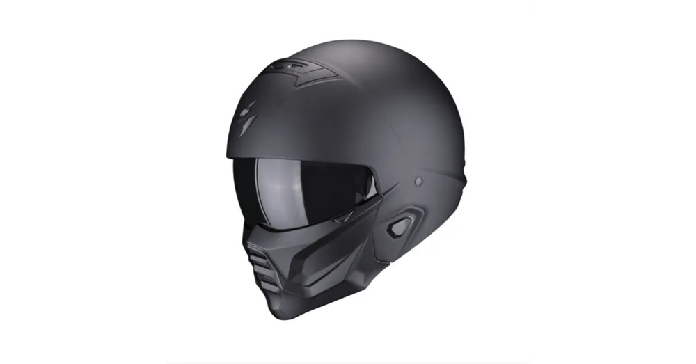 Satisfait Ou Remboursé Casque Exo-Combat II Solid Noir Mat- SCORPION XS