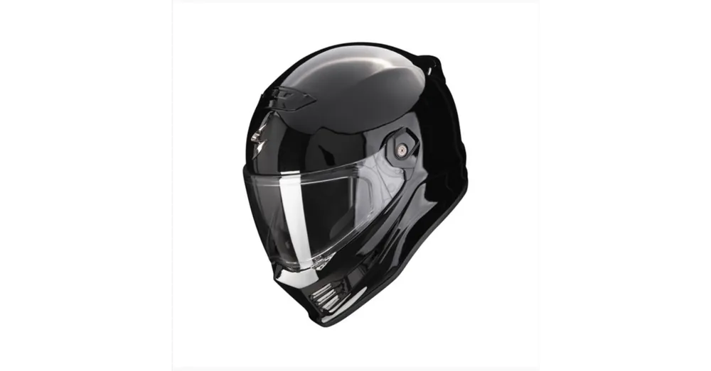 Dernière Chance Casque Covert FX Solid Noir Brillant- SCORPION XS