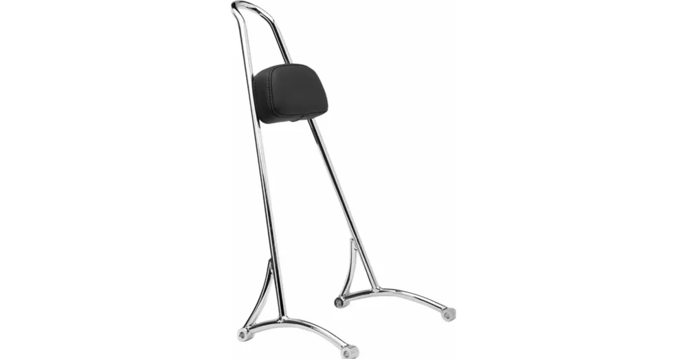 Dernier Modèle Sissy Bar Tall Burly 20&Prime; Chromé avec Dosseret Sportster XL
