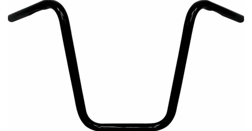 Meilleur Choix Guidon Ape Hanger Narrow Ø 1&Prime; Hauteur 14&Prime; avec Empreinte Noir Dyna, Shovelhead, Softail, Sportster