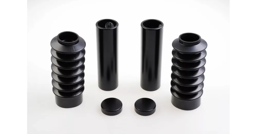 Kit Caches Tubes de Fourche 6 Pièces Long Cult Werk Noir Brillant Sportster RH975 Nightster Seulement Aujourd&rsquo;hui