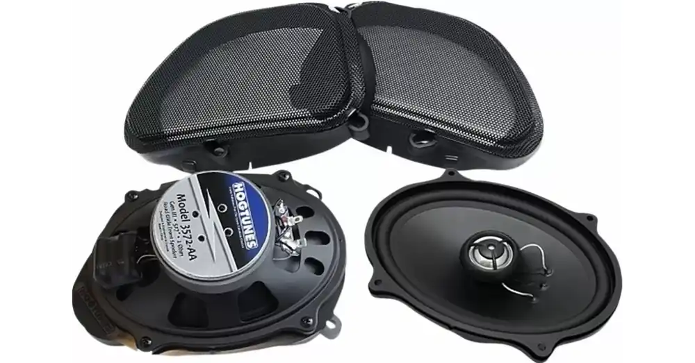 Haut-Parleurs Avant de Remplacement Hogtunes Gen3 5&Prime; x 7&Prime; Noir Touring Road Glide 99/13 Promotion Saisonnière