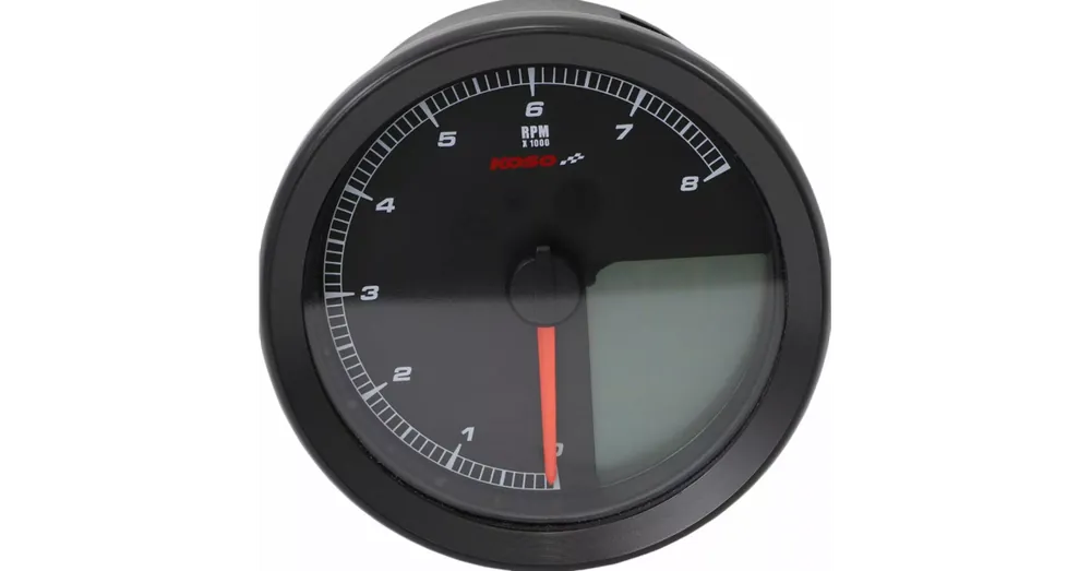 Prix Promo Compteur de Vitesse / Compte-Tours KOSO HD-04 Noir Dyna Softail Sportster XL