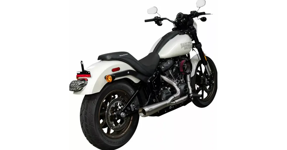Meilleure Vente Ligne Échappement 2-en-1 Trask Assault Inox Brossé Softail M8