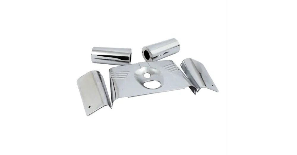 Kit Caches Fourche 5 Pièces Ribbed Chromé Softail 86/17 Authentique