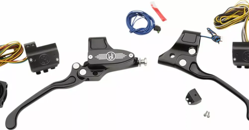 Seulement Aujourd&rsquo;hui Kit de Commandes Mécanique Performance Machine Noir Dyna, Softail, Sportster XL