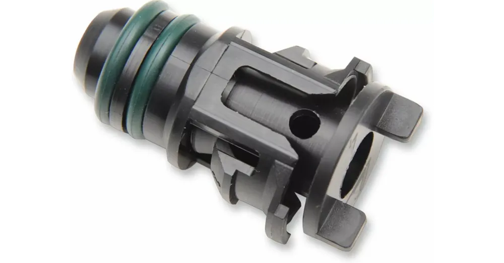 Connecteur Durite d&rsquo;Huile sur Carter Moteur Noir Softail 00/17 Promotion Saisonnière