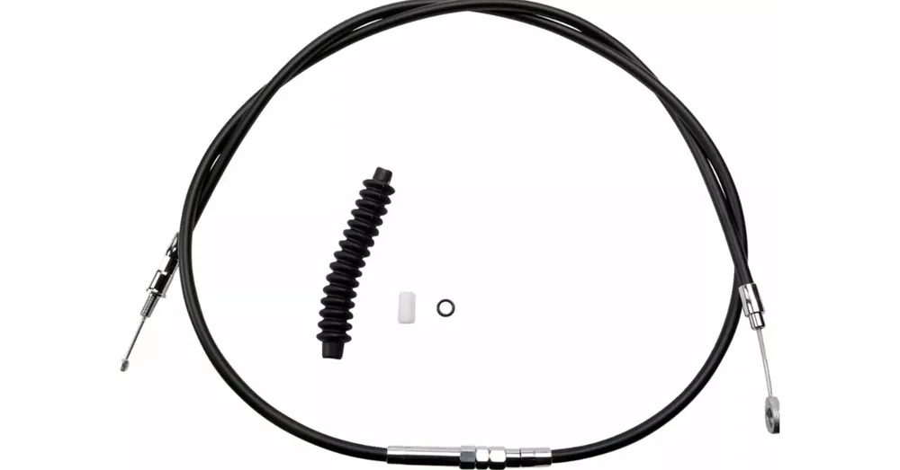 Câble d&rsquo;Embrayage Longueur + 4&Prime; Vinyle Noir 72-11/16&Prime; Harley 86/13 Satisfait Ou Remboursé