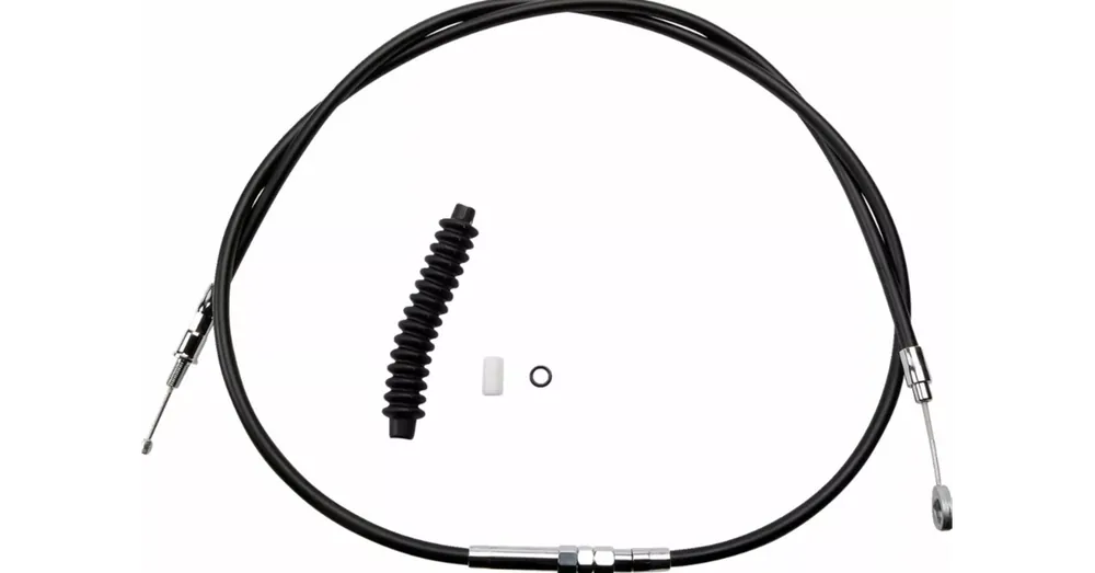 Nouveauté Câble d&rsquo;Embrayage Longueur + 6&Prime; Vinyle Noir 74-11/16&Prime; Harley 86/13