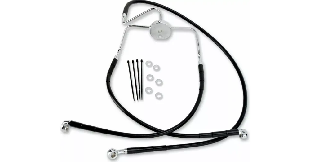 Acheter En Ligne Durite de Frein Avant Taille OEM Noir Road Glide, Road King 94/06