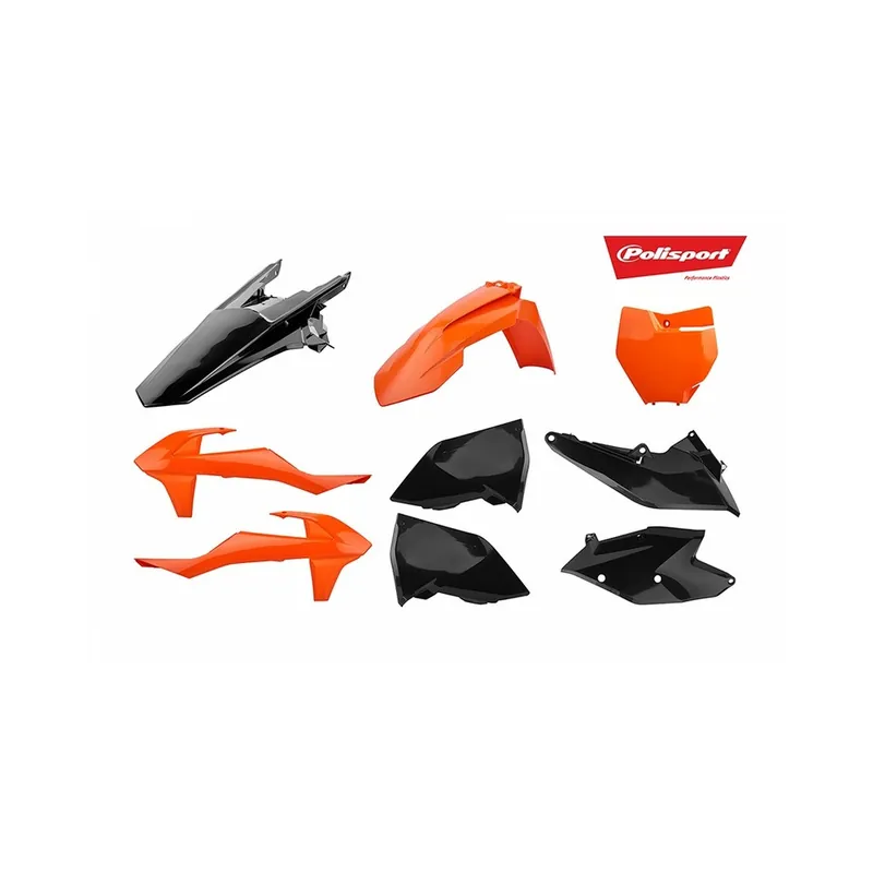Paiement Sécurisé Kit plastiques POLISPORT orange/noir KTM SX/SX-F