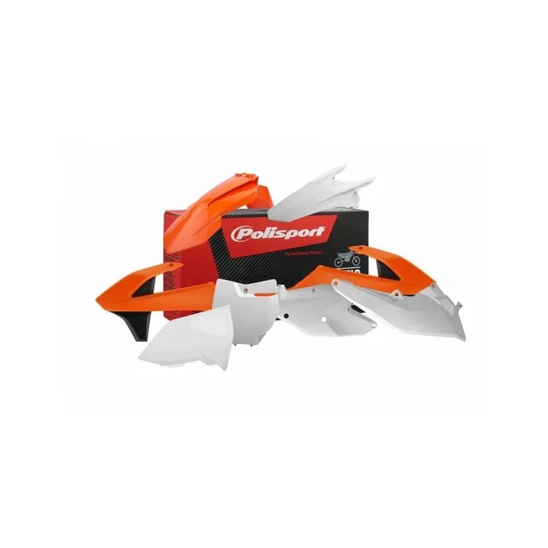 Bon Marché Kit plastique POLISPORT couleur origine (2016) orange/blanc/noir KTM