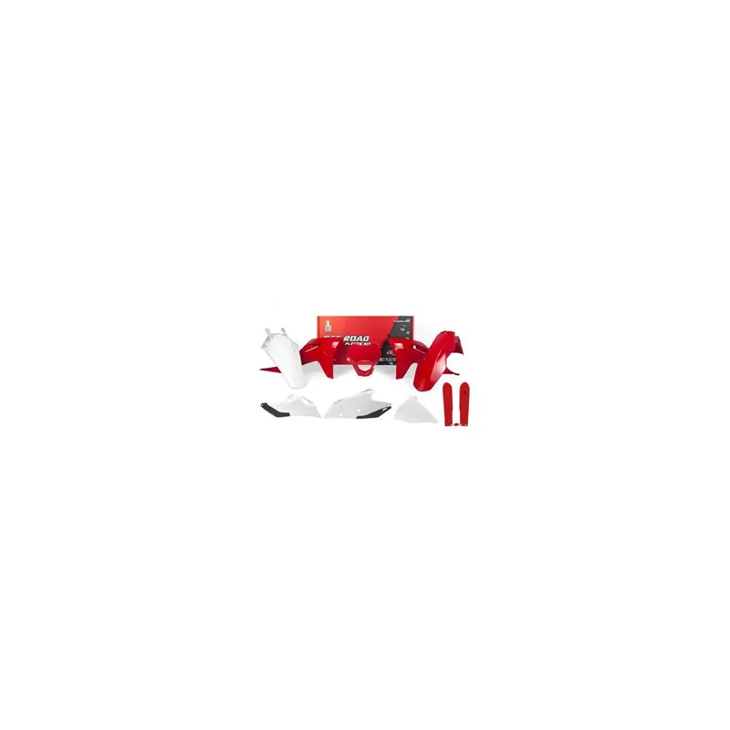 Nouvelle Collection Kit plastiques RACETECH - blanc/rouge Gas Gas EC/EC-F