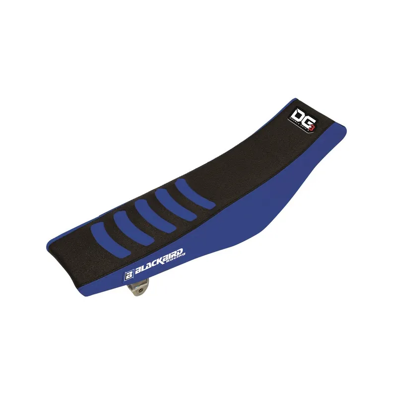 Housse de selle BLACKBIRD Double Grip 3 noir/bleu Yamaha Super Prix