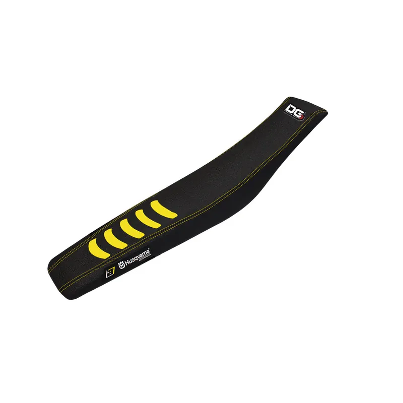 Bon Marché Housse de selle BLACKBIRD Double Grip 3 noir/jaune Husqvarna