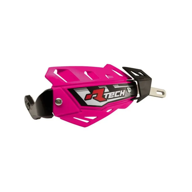 Certifié Protège-mains RACETECH FLX rose avec renfort alu