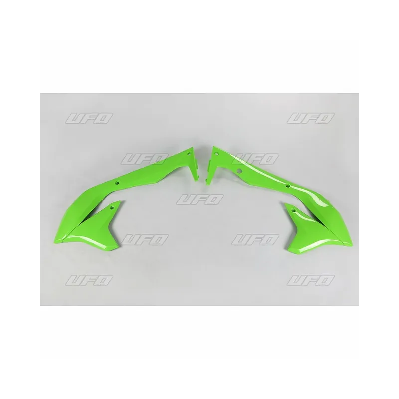 Ouïes de radiateur UFO vert Kawasaki KX450F Produit De Marque