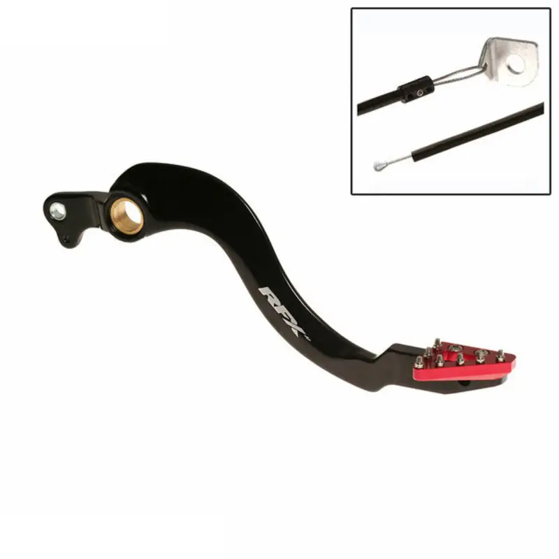 Usine Directe Pédale de frein arrière RFX Pro ST (Anodisé dur noir/rouge) – Honda CRF250 /450