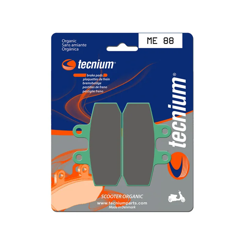 Meilleure Vente Plaquettes de frein TECNIUM Scooter organique - ME88