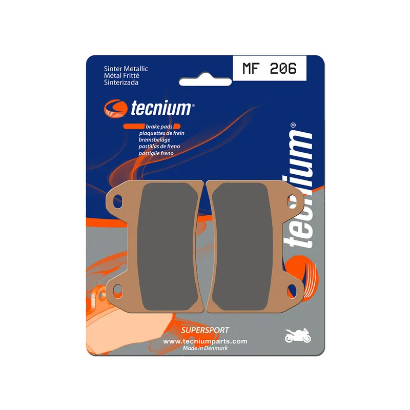 Plaquettes de frein TECNIUM Performance métal fritté - MF206 Offre Du Jour