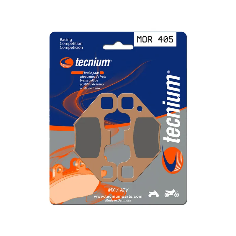 Livraison Express Plaquettes de frein TECNIUM Racing MX/Quad métal fritté - MOR405