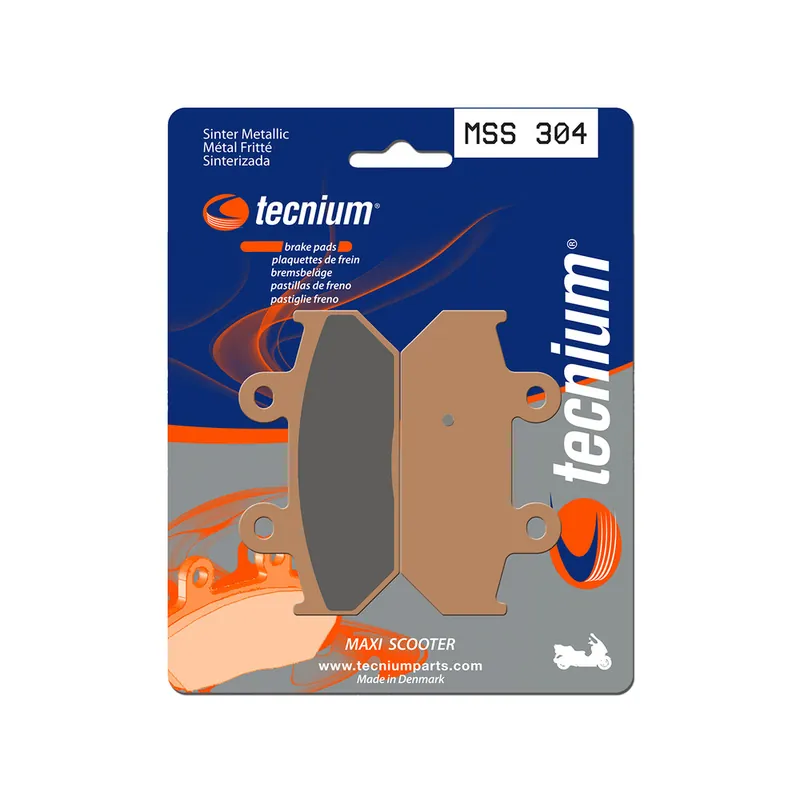 Prix Choc Plaquettes de frein TECNIUM Maxi Scooter métal fritté - MSS304