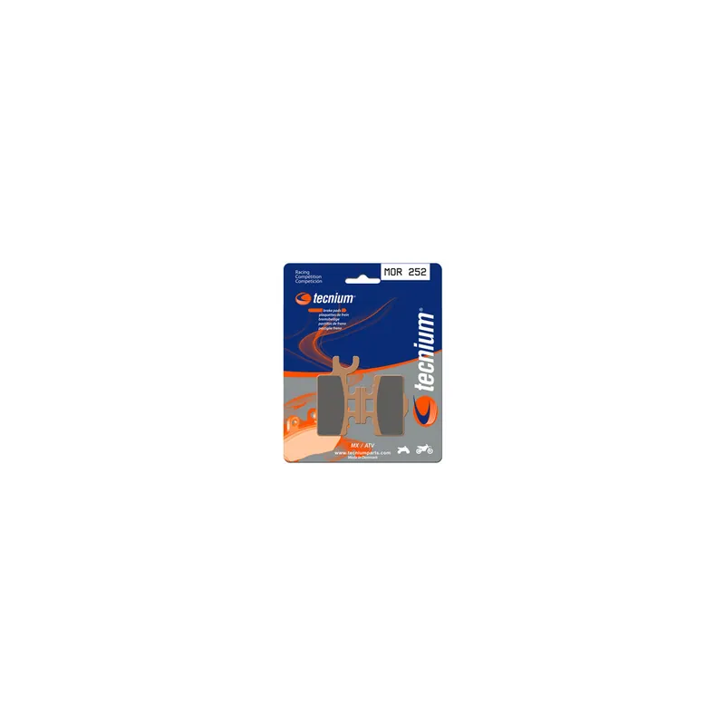 Plaquettes de frein TECNIUM Racing MX/Quad métal fritté - MOR252 Dernière Chance