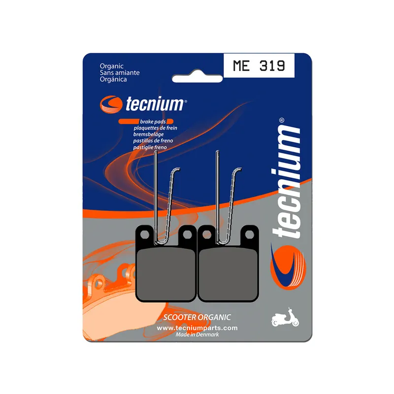 Plaquettes de frein TECNIUM Scooter organique - ME319 Prix Réduit