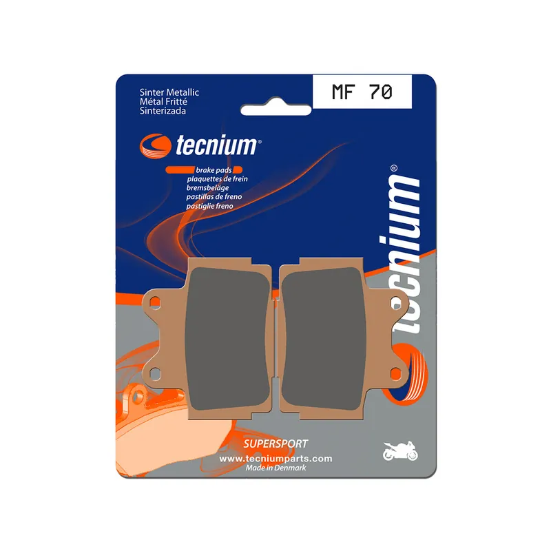 Plaquettes de frein TECNIUM Performance métal fritté - MF70 Nouveauté