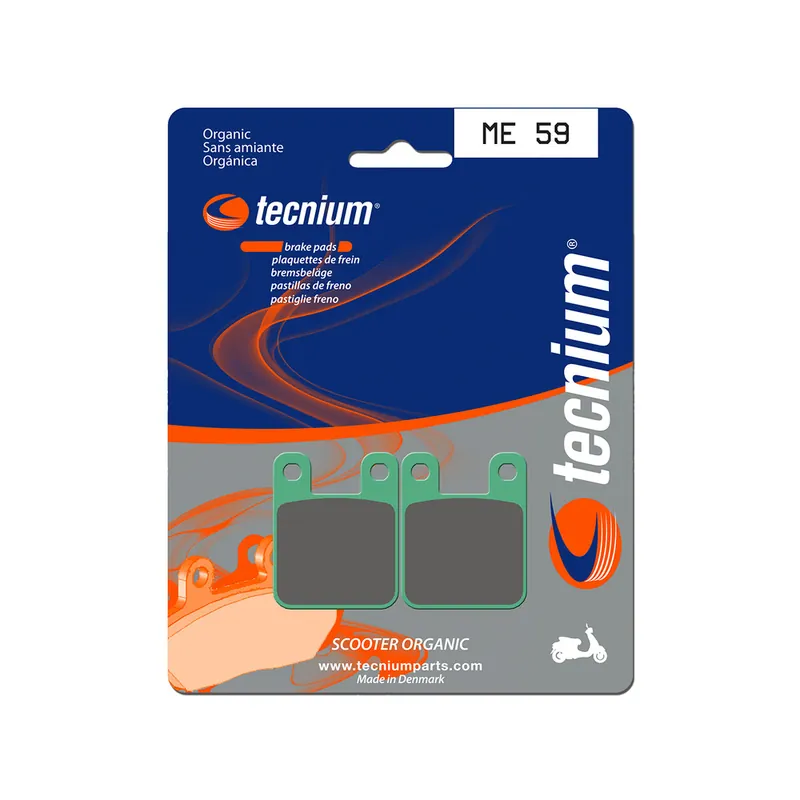 Plaquettes de frein TECNIUM Scooter organique - ME59 Meilleure Vente