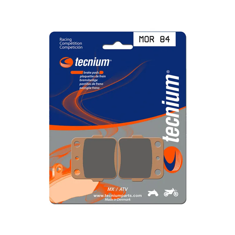 Plaquettes de frein TECNIUM Racing MX/Quad métal fritté - MOR84 Commande En Gros