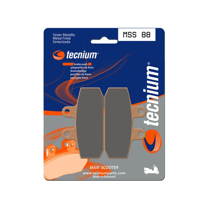 Seulement Aujourd'hui Plaquettes de frein TECNIUM Maxi Scooter métal fritté - MSS88
