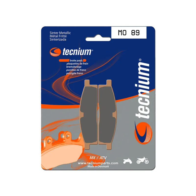 Plaquettes de frein TECNIUM MX/Quad métal fritté - MO89 Vente Directe