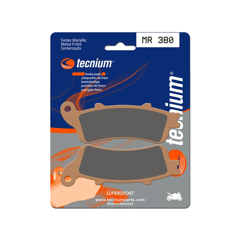 Plaquettes de frein TECNIUM Performance métal fritté - MR380 Commander Vite