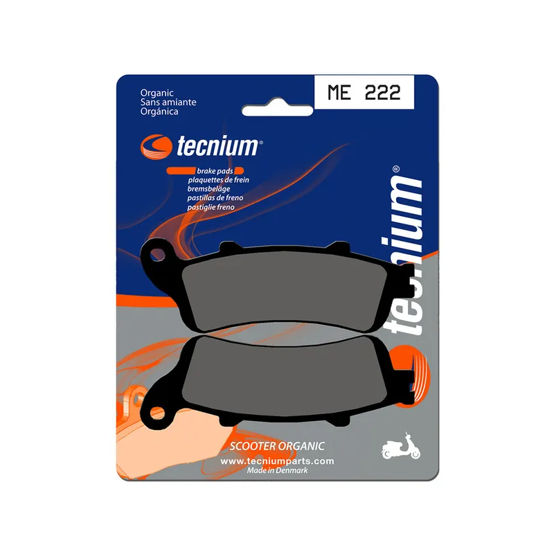 Vente Directe Plaquettes de frein TECNIUM Scooter organique - ME222
