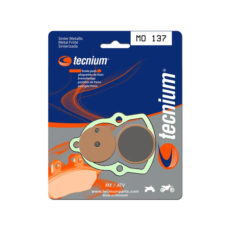 Plaquettes de frein TECNIUM MX/Quad métal fritté - MO137 Populaire