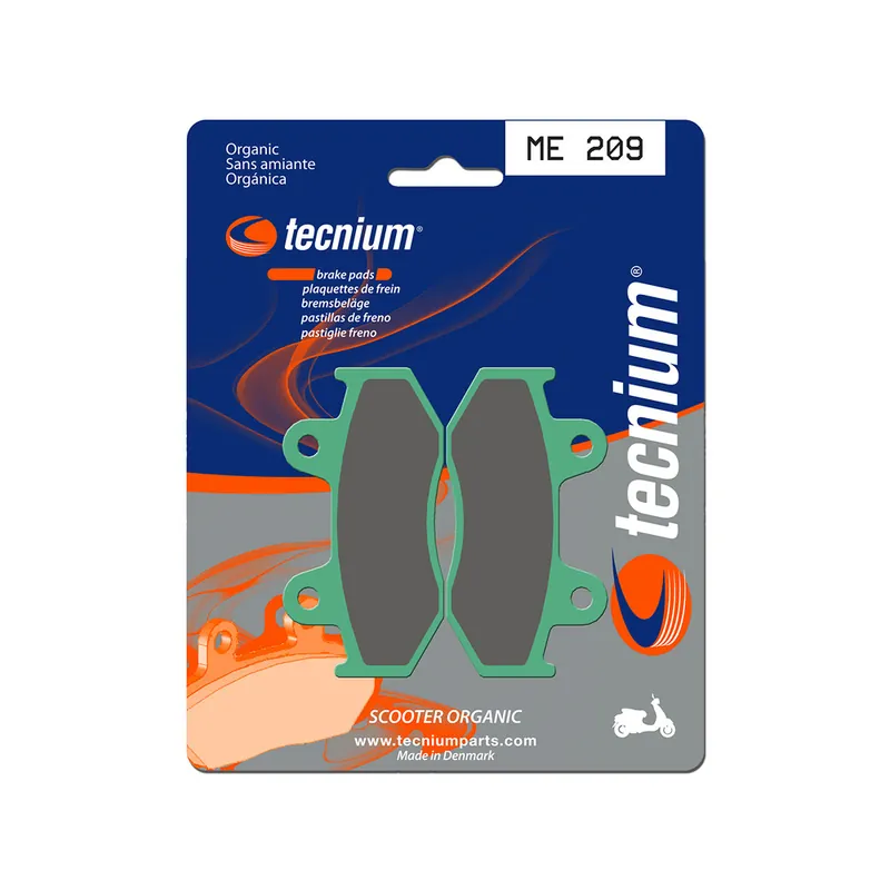 Seulement Aujourd'hui Plaquettes de frein TECNIUM Scooter organique - ME209