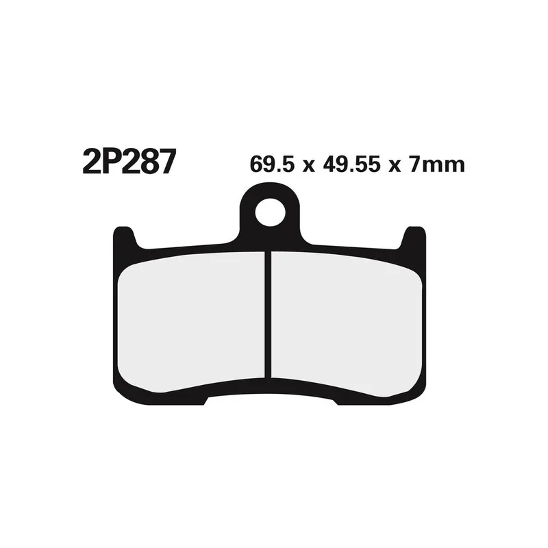 Plaquettes de frein NISSIN route /Off-Road métal fritté – 2P-287ST Commande En Gros