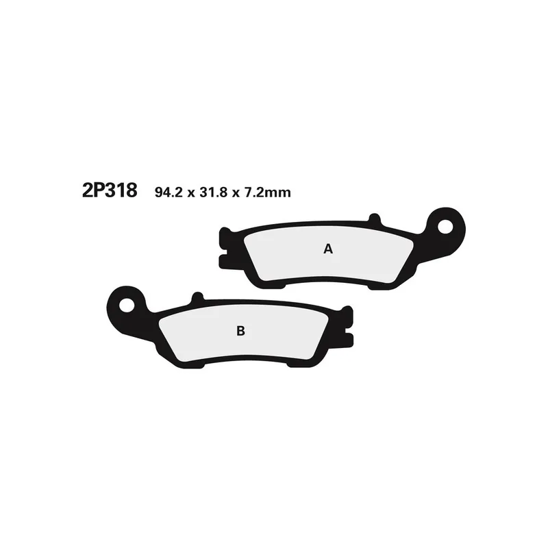 Commander Vite Plaquettes de frein NISSIN route /Off-Road métal fritté – 2P-318ST
