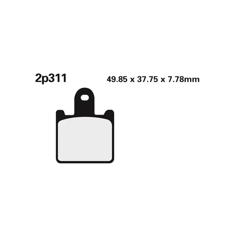 Plaquettes de frein NISSIN route /Off-Road métal fritté – 2P-311ST Soldes