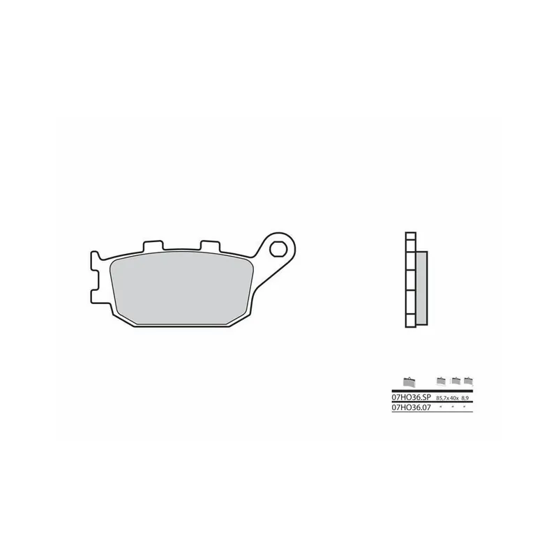 Plaquettes de frein BREMBO route métal fritté – 07HO36SP Marque